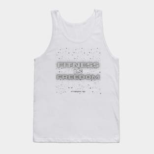 Fitness Is Freedom Gym Workout Exercise Motivation Tank Top